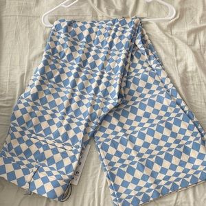 Zara blue print pant- NWT